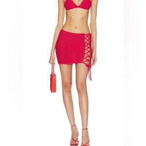 💫NWT REVOLVE Superdown GRAYSON Knit Mini Skirt